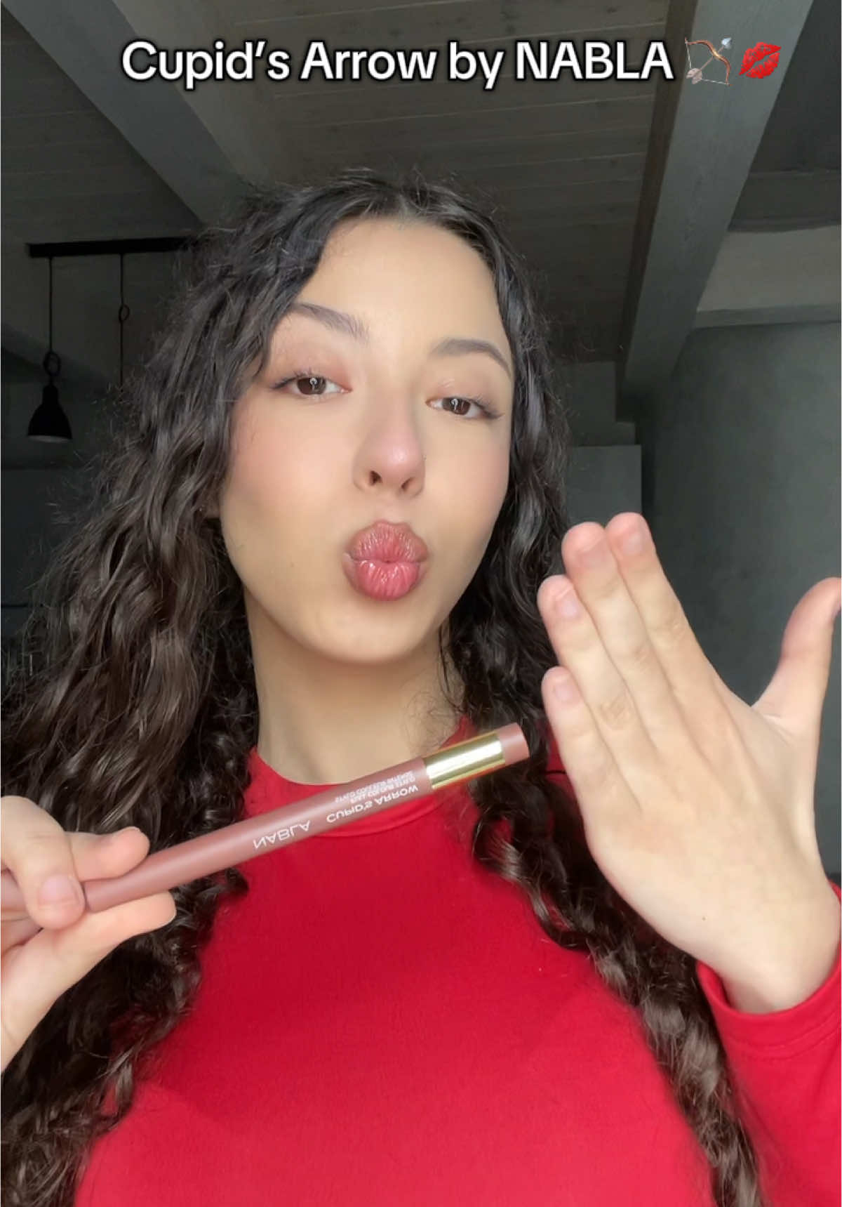 TikTok post by @immeemyy for NABLA Cosmetics. Caption reads: @NABLA Cosmetics se non ci fossi tu🏹 [...].