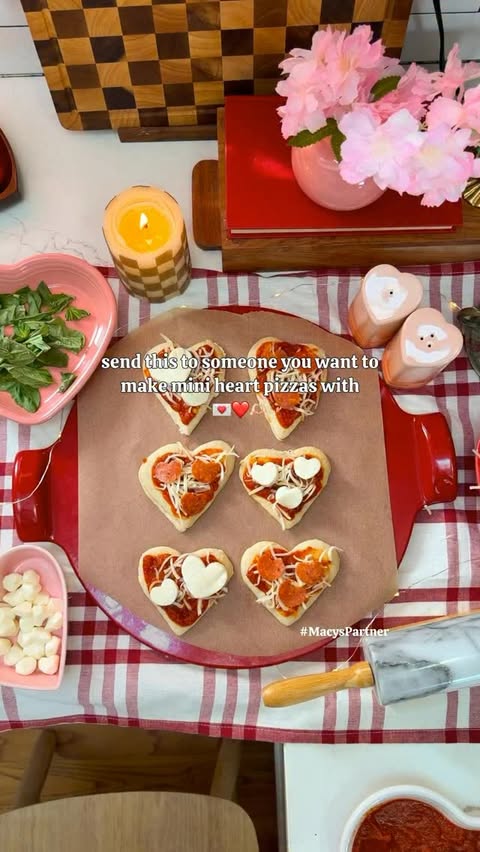 Instagram post by an influencer for Macy's. Caption reads: [...] of the cute heart plates from @macys in my....