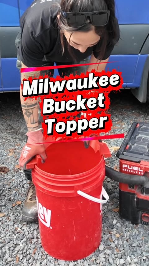 Instagram post by @the_ladyplumber for Milwaukee Tool. Caption reads: [...] yet so effective. Loving the new....