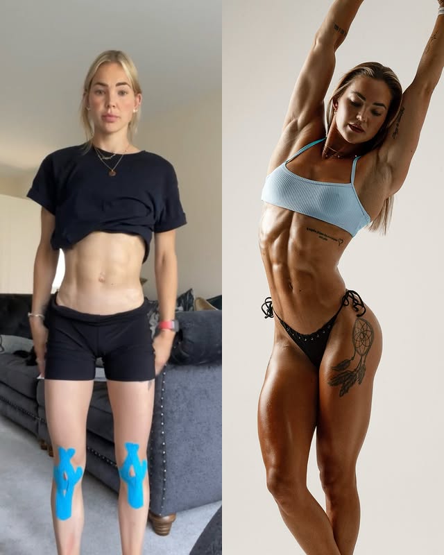 Instagram post by @lottiealicelamb for EvolveYou. Caption reads: This isn’t just a glow up ✨ Being as honest as I....