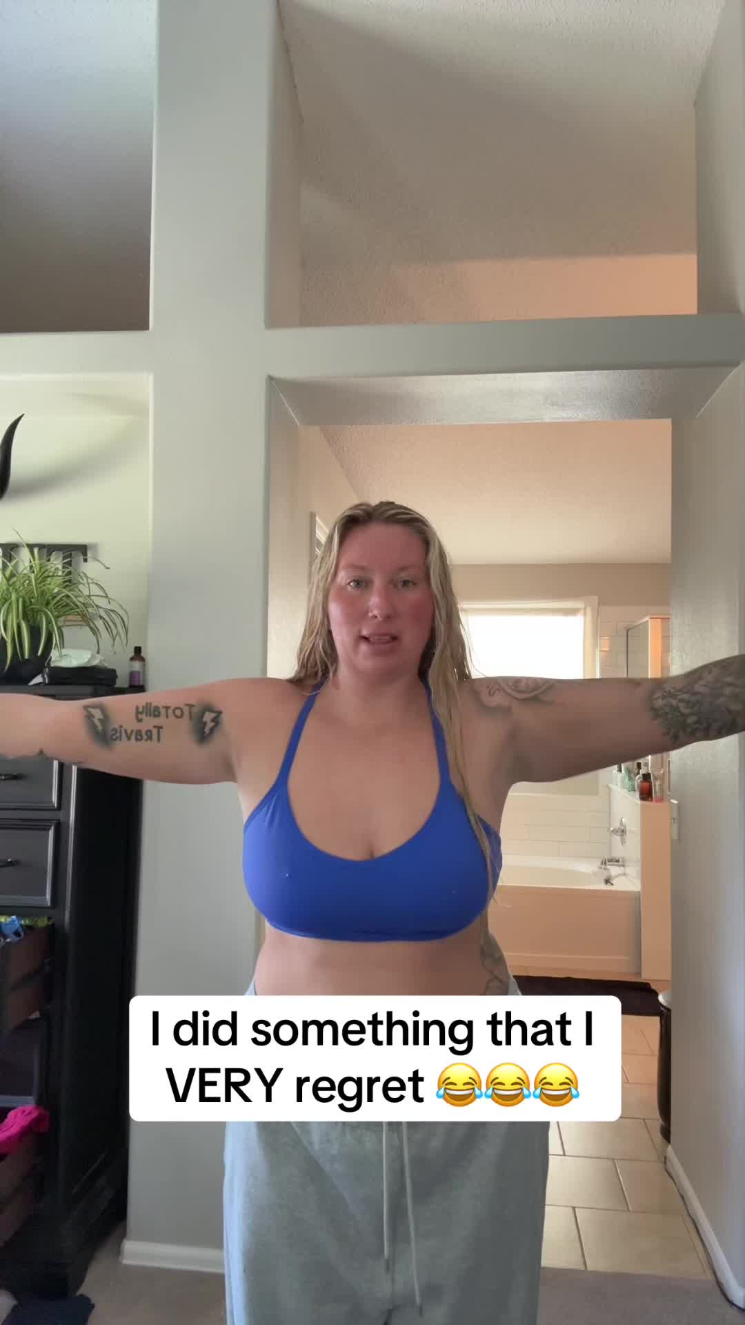 TikTok post by @nicolemarso for GoPure Beauty. Caption reads: Well, I guess I’ll be using it on the other side....