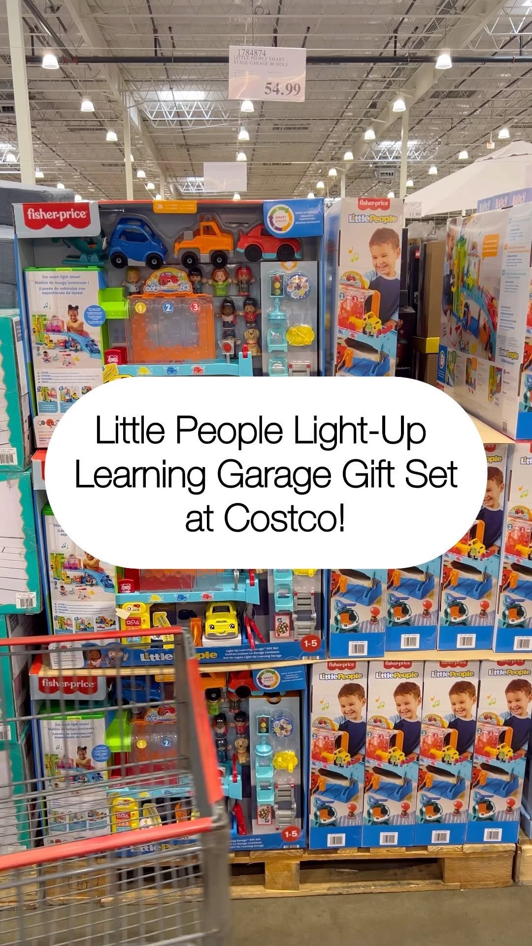 Instagram post by @costcohotfinds for Fisher-Price. Caption reads: #ad Costco ✨Exclusive✨! @fisherprice Little People....