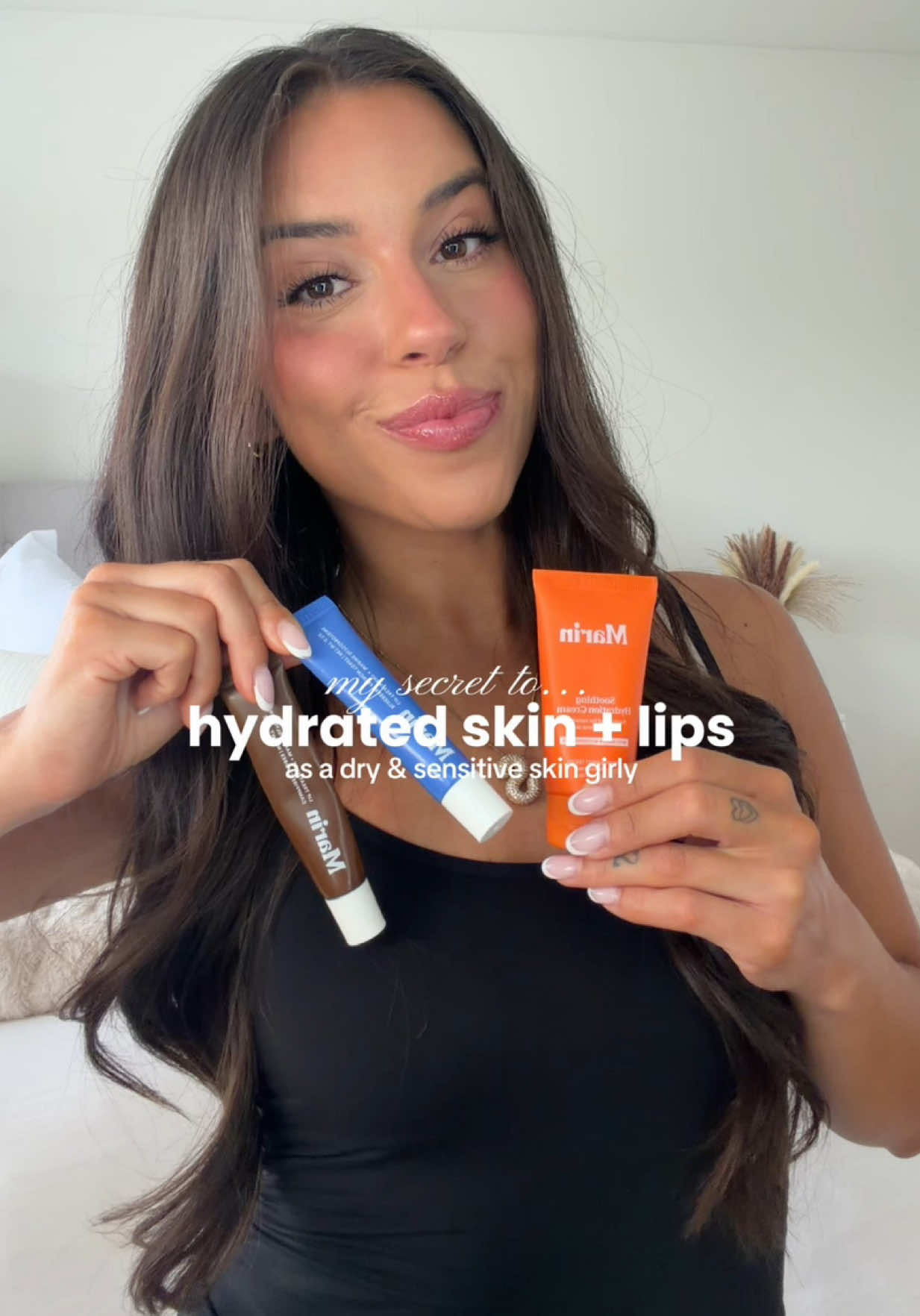 TikTok post by @siddneyyx for Marin Skincare. Caption reads: I have been using @Marin Skincare since the first....