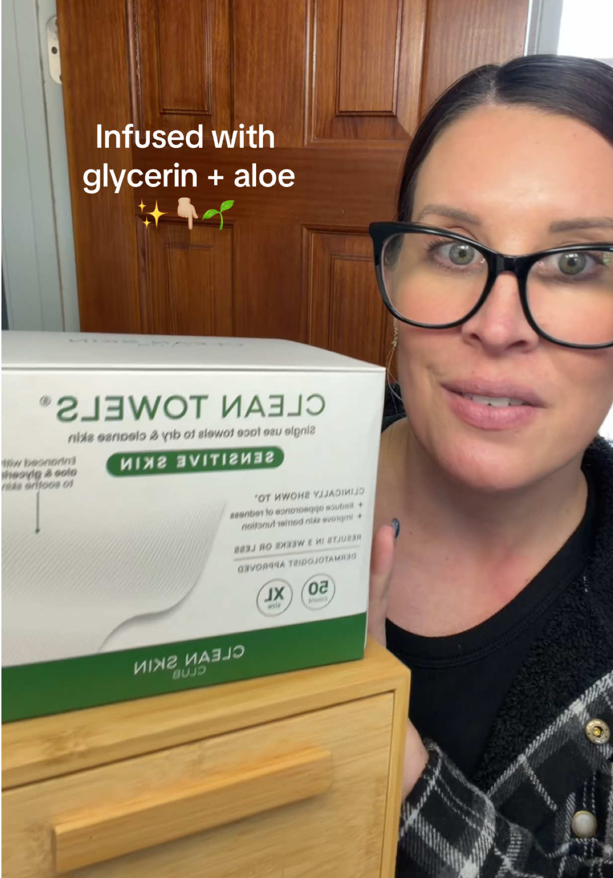 TikTok post by @julieanamichelle for cleanskinclub. Caption reads: [...] ready when it restocks! #cleanskinclub....
