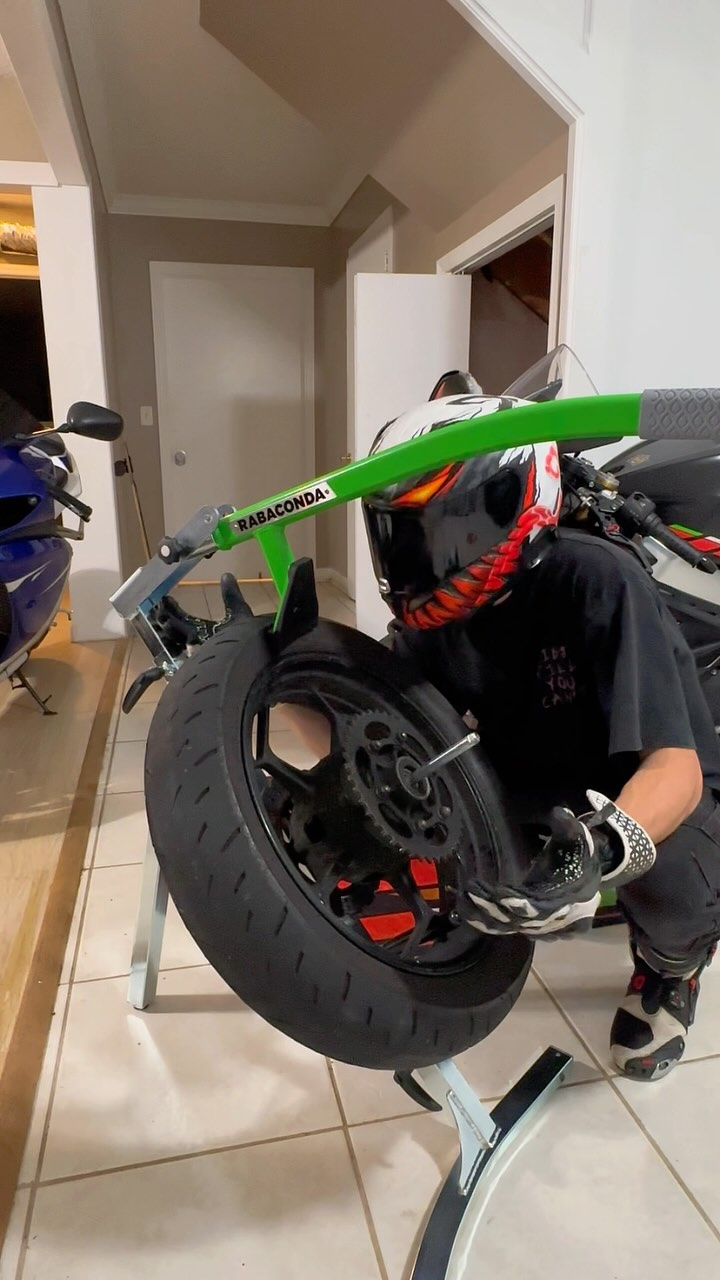 Instagram post by @ruse_wheels for Rabaconda. Caption reads: This is truly amazing to use! @rabaconda #biker....