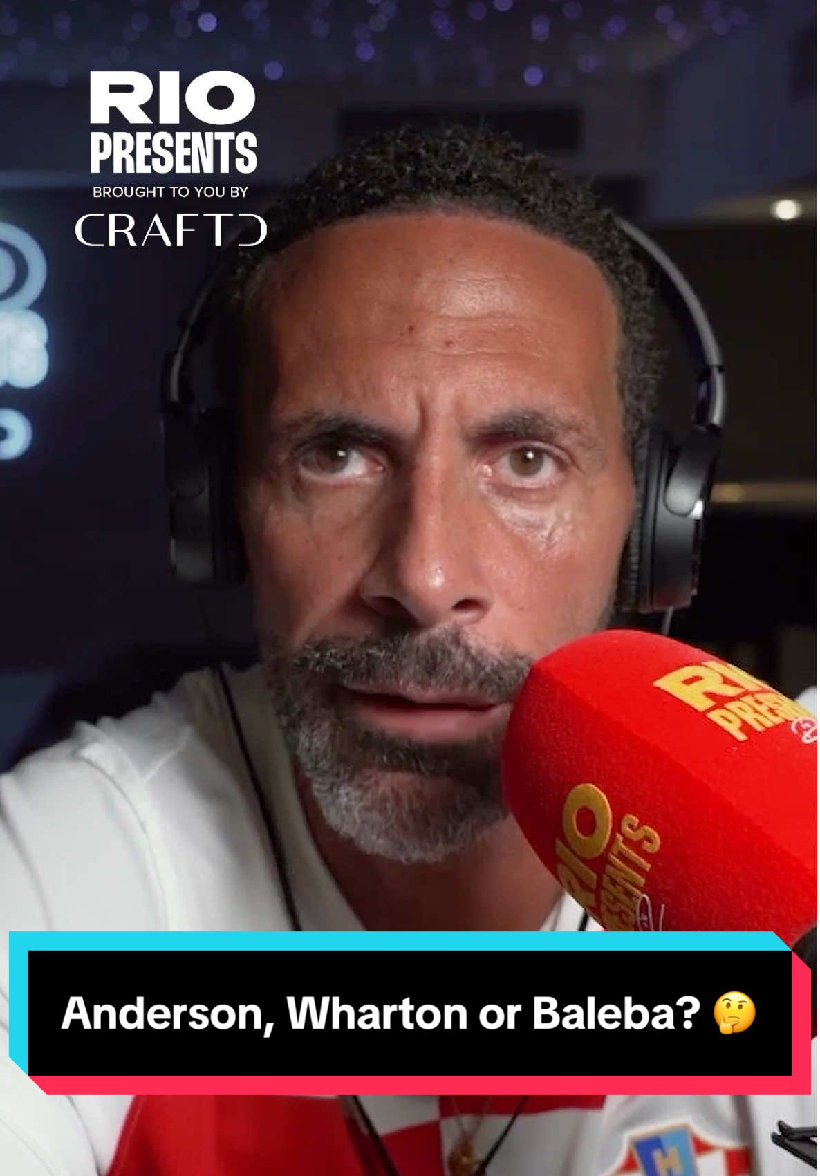 TikTok post by @rioferdinandpresents for Craftd London. Caption reads: [...] Rio Presents brought to you by @Craftd....