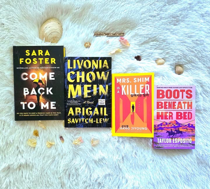 Instagram post by @dianas_books_cars_coffee for Blackstone Publishing. Caption reads: [...] ☂️COME BACK TO ME by Sara Foster....