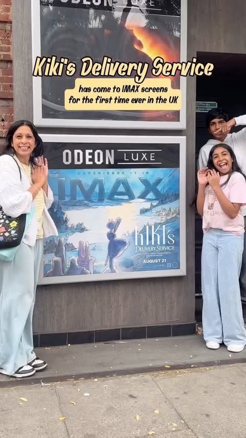 Instagram post by @themummystylist for IMAX. Caption reads: ad 🎬 Kiki’s Delivery Service is on IMAX screens....
