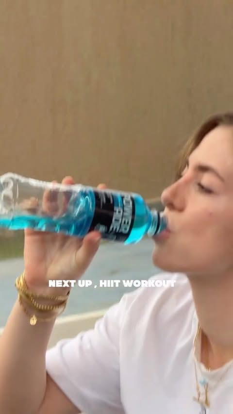 Instagram post by @aya_aqil for POWERADE. Caption reads: From coaching to my workout — nonstop. Powerade....