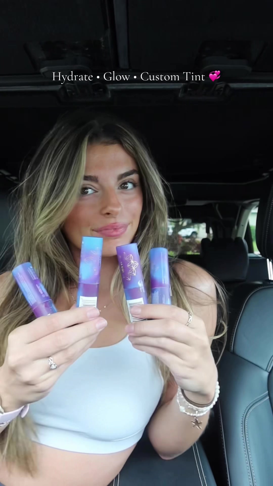TikTok post by @tara_sterchi13 for Iero Beauty. Caption reads: More than just a balm 😍 @ieró Beauty.
