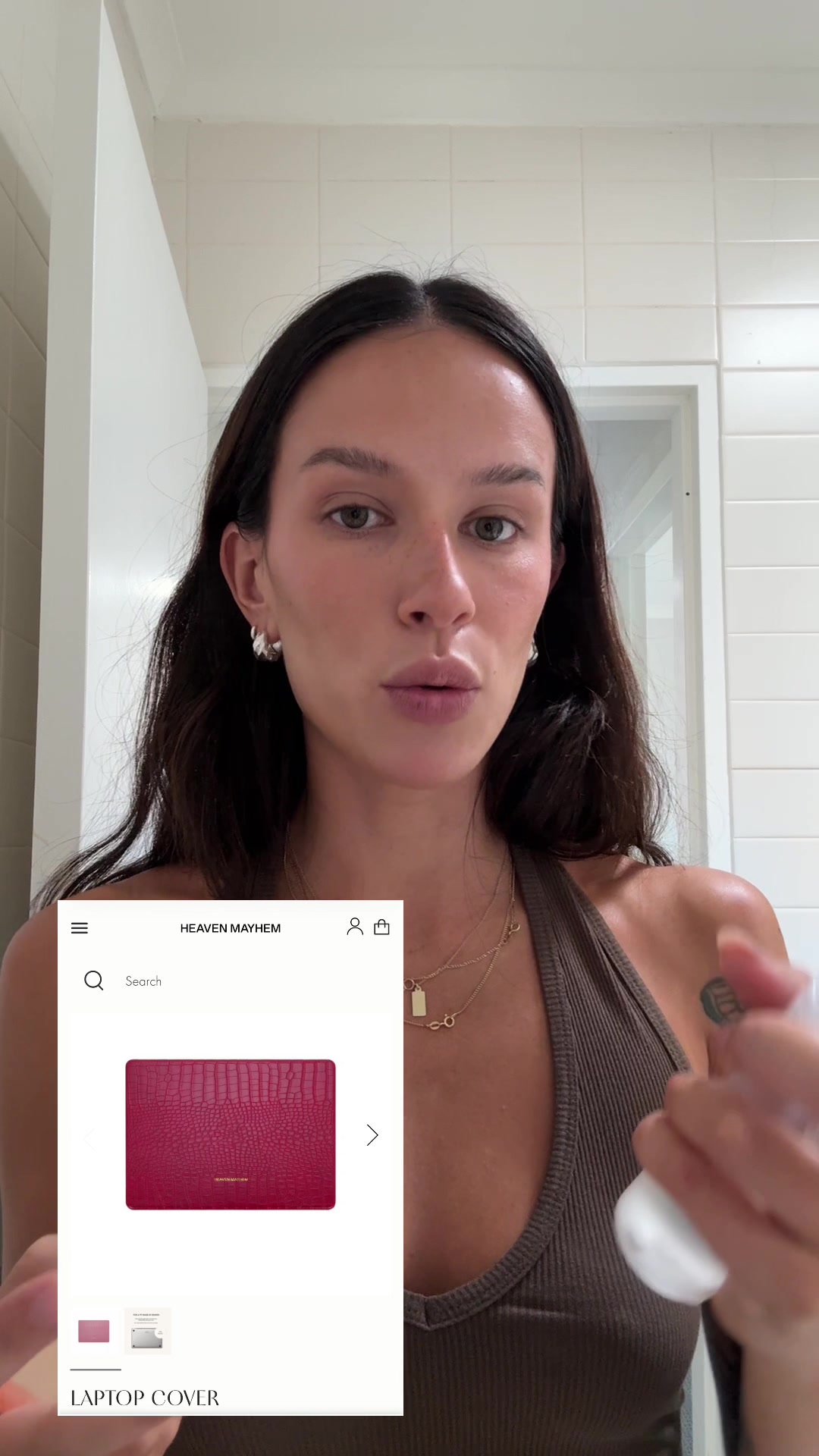 TikTok post by @elizammcewen for MCoBeauty. Caption reads: [...] that have everything! Using everything....