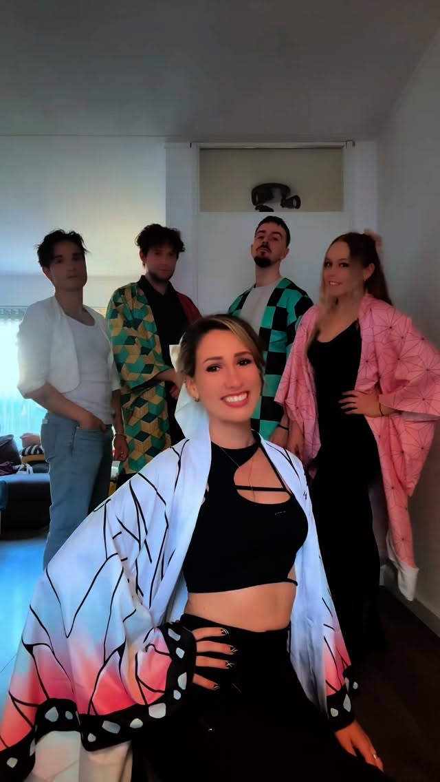 Instagram post by @sakuraflorr for Sony Pictures. Caption reads: Demon Slayer: Kimetsu no Yaiba Infinity Castle zie....