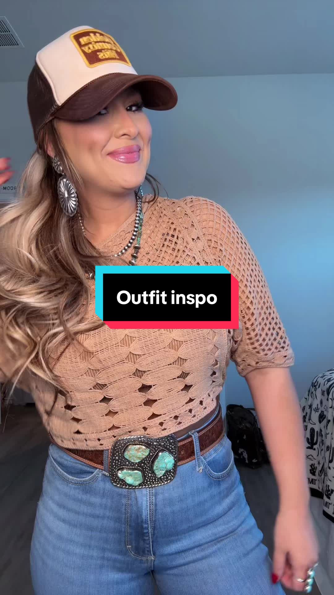 TikTok post by @beccalynn892 for Dani Morgans. Caption reads: Hey yall 🫶 #fitcheck #Outfit #OOTD #outfitinspo....