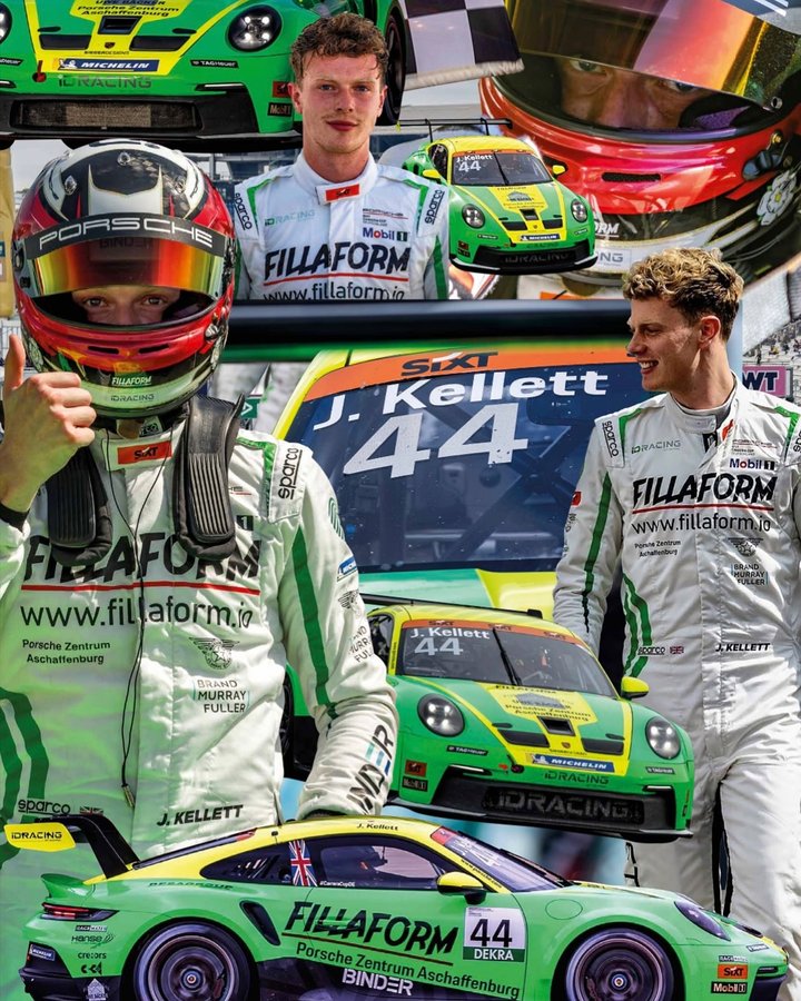 Instagram post by @jameskellett_p1 for Sparco. Caption reads: That’s the end of the 2024 season for me and it’s....
