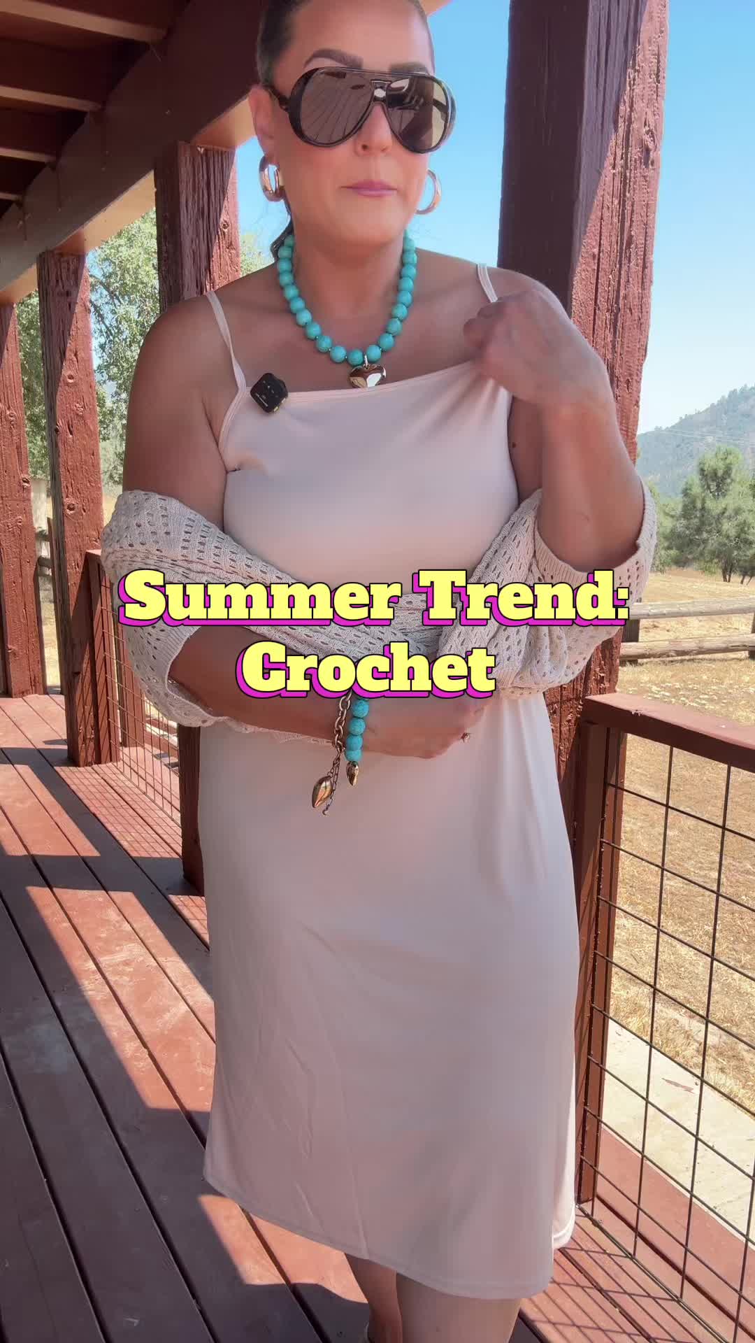 TikTok post by @_.andrea.nicole._ for PrettyGarden. Caption reads: [...] the rage right now in summer fashion....