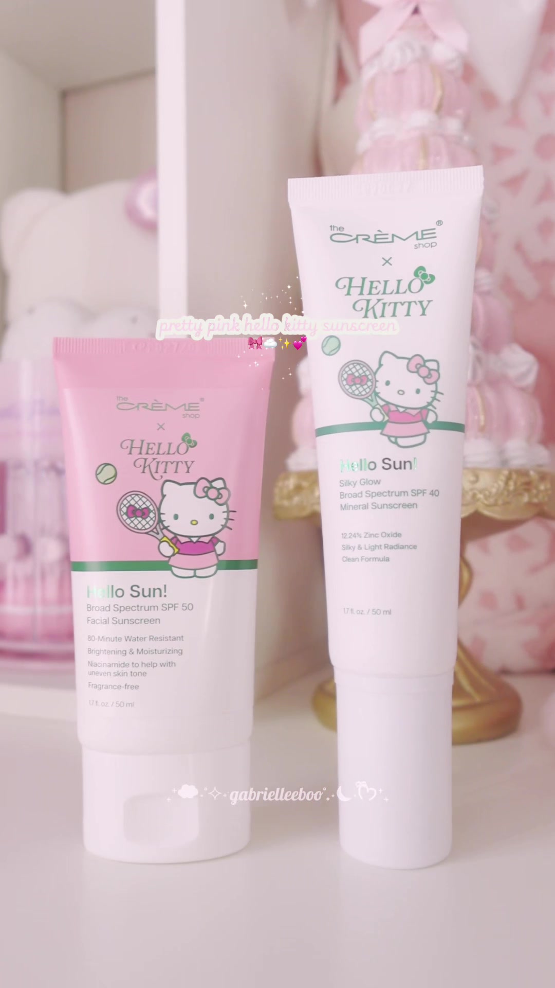 TikTok post by @gabrielleeboo for LG BEAUTY. Caption reads: [...] ♡ available now at @Ulta Beauty & @LGbeauty....