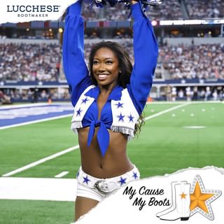 Instagram post by @camisturdi for Lucchese. Caption reads: [...] Racial Injustice

#MyCauseMyBoots |....