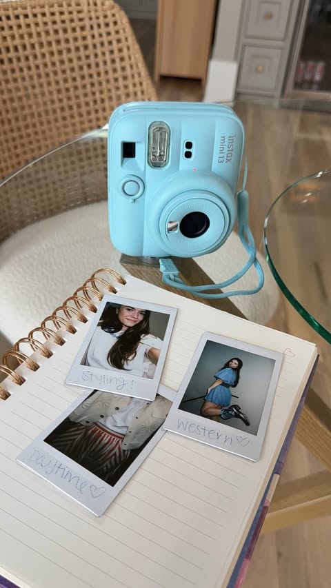 Instagram post by @paulinaleiva_ for Fujifilm Instax North America. Caption reads: #ad Starting my outfit archive with my instax mini....