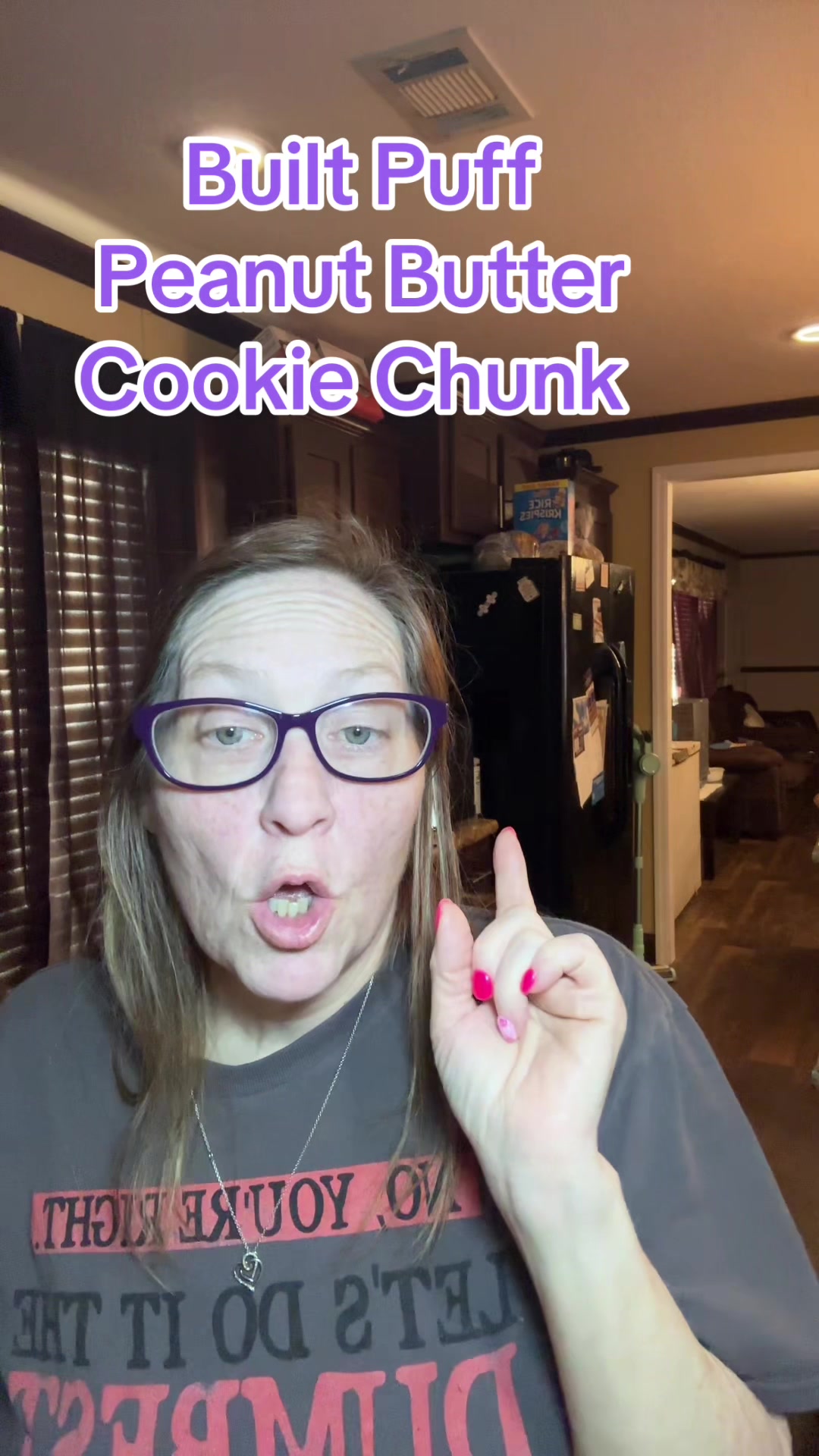 TikTok post by @ashley.ryn for BUILT Bar. Caption reads: #creatorsearchinsights built puff peanut butter....