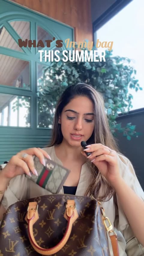 Instagram post by @amitasinghh for Lakmé. Caption reads: What’s in my bag this summer ??☀️👛 . . . . . .....