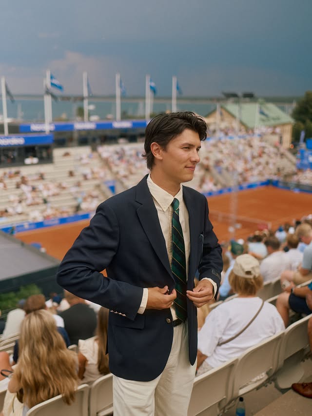 Instagram post by @nikolaitildanmark for GANT. Caption reads: [...] | weekend getaway in Båstad with @gant 🎾....
