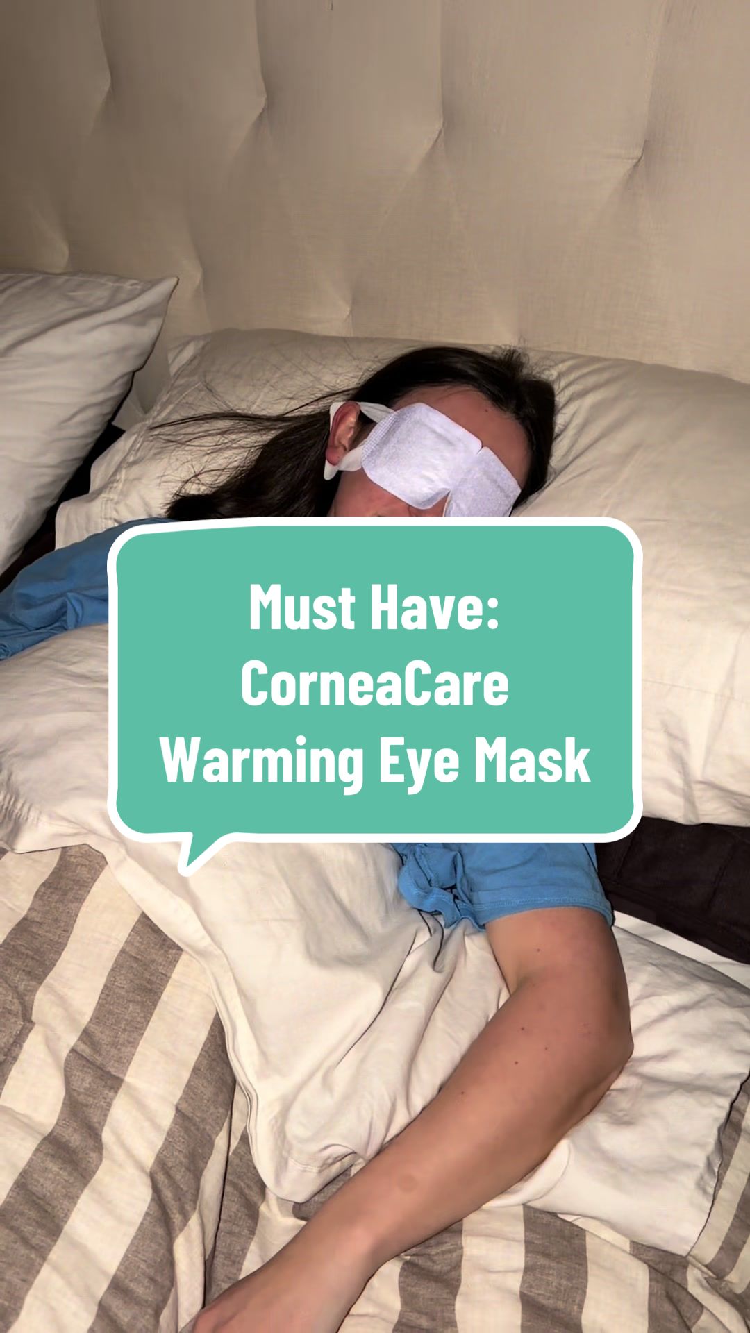 TikTok post by @alittleofevviething for CorneaCare. Caption reads: [...] ourselves too seriously around here.....