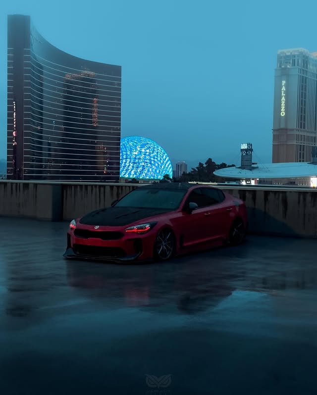 Instagram post by @sincitystinger for Adro. Caption reads: [...] Sponsors: @stancewheels @khar_tunerz....