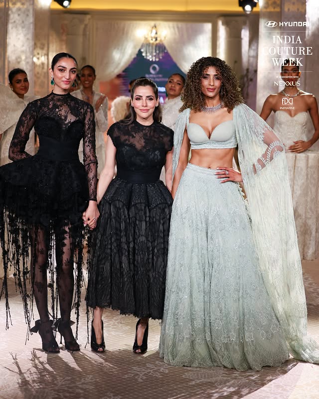 Instagram post by @roseroomcouture for FDCI. Caption reads: [...] @kohler_india @houseofglenfiddich #FDCI....