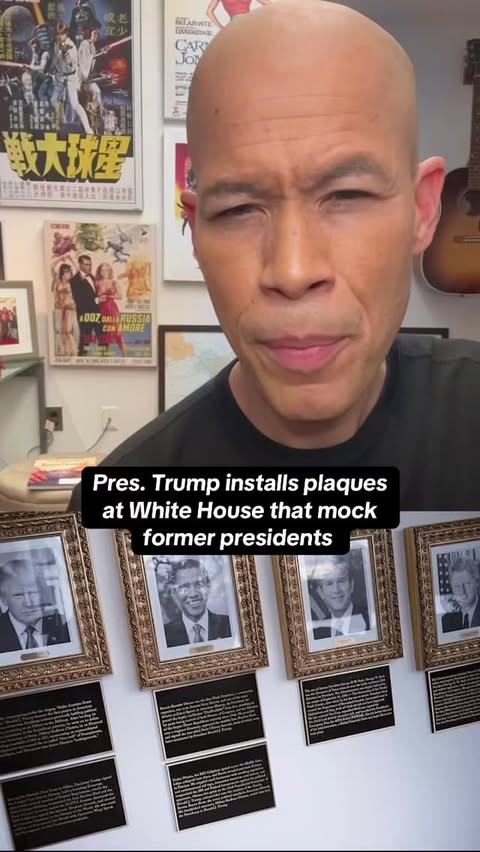 Instagram post by @vladduthierscbs for CBS News. Caption reads: President Trump recently installed controversial....