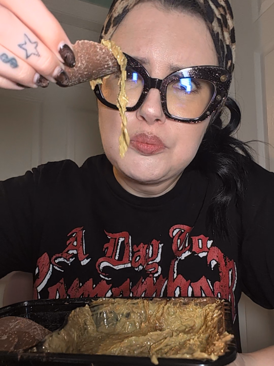 TikTok post by @everyonesgothmam for ChamoyGuysUK. Caption reads: @ChamoyGuysUK you need to stop with the [...].