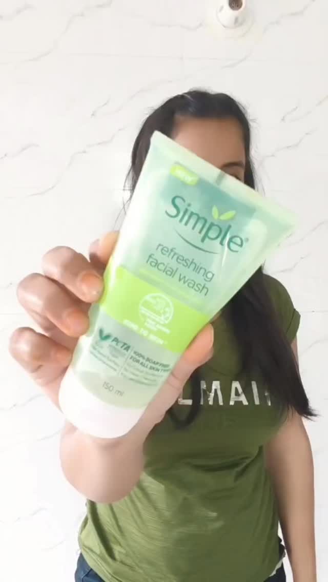 Instagram post by @arushi9jindal for Simple Skincare. Caption reads: #AD When your skin loves gentle care… give it more....
