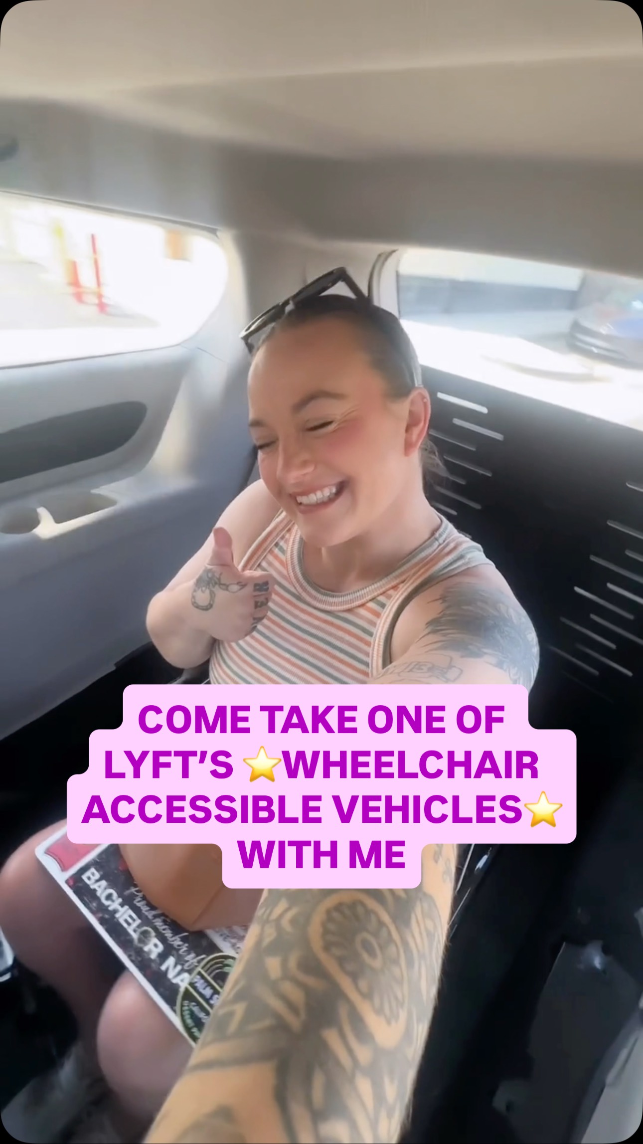 Instagram post by @danikajolenee for Lyft. Caption reads: Will be forever riding this WAV(e) 😉🌊💗 so....