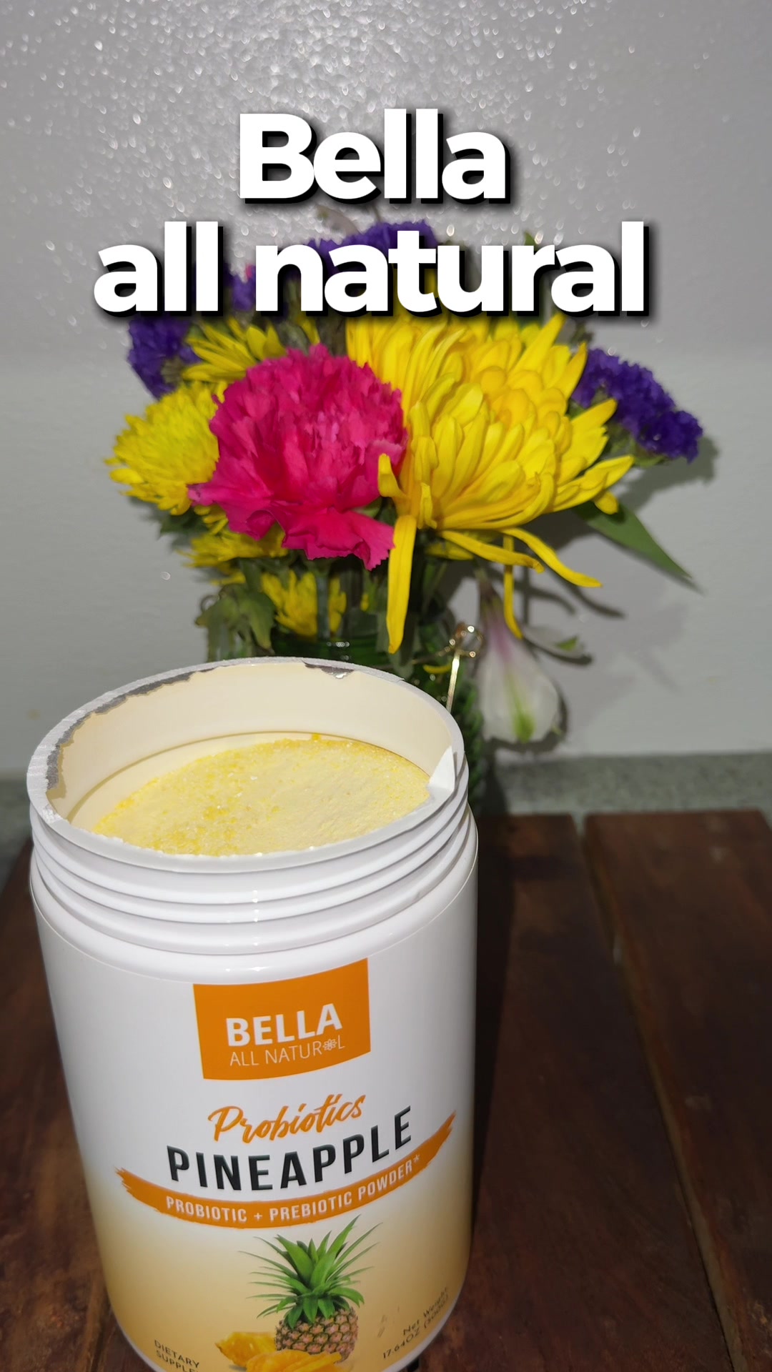 TikTok post by @justyvetteee for Bella All Natural. Caption reads: [...] side note,if you haven’t tried @Bella All....