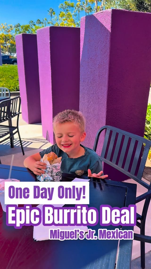 Instagram post by @ocparentguide for Miguel's Jr. Caption reads: 🚨 Deal Alert! 🚨

This Friday, October 24 you can....