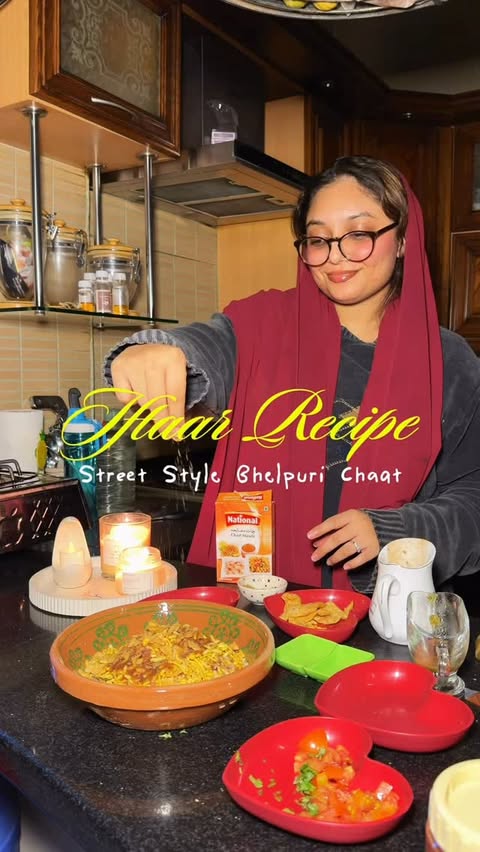 Instagram post by @nooristaan_ for National Foods. Caption reads: [...] sprinkle national chat masala again.....