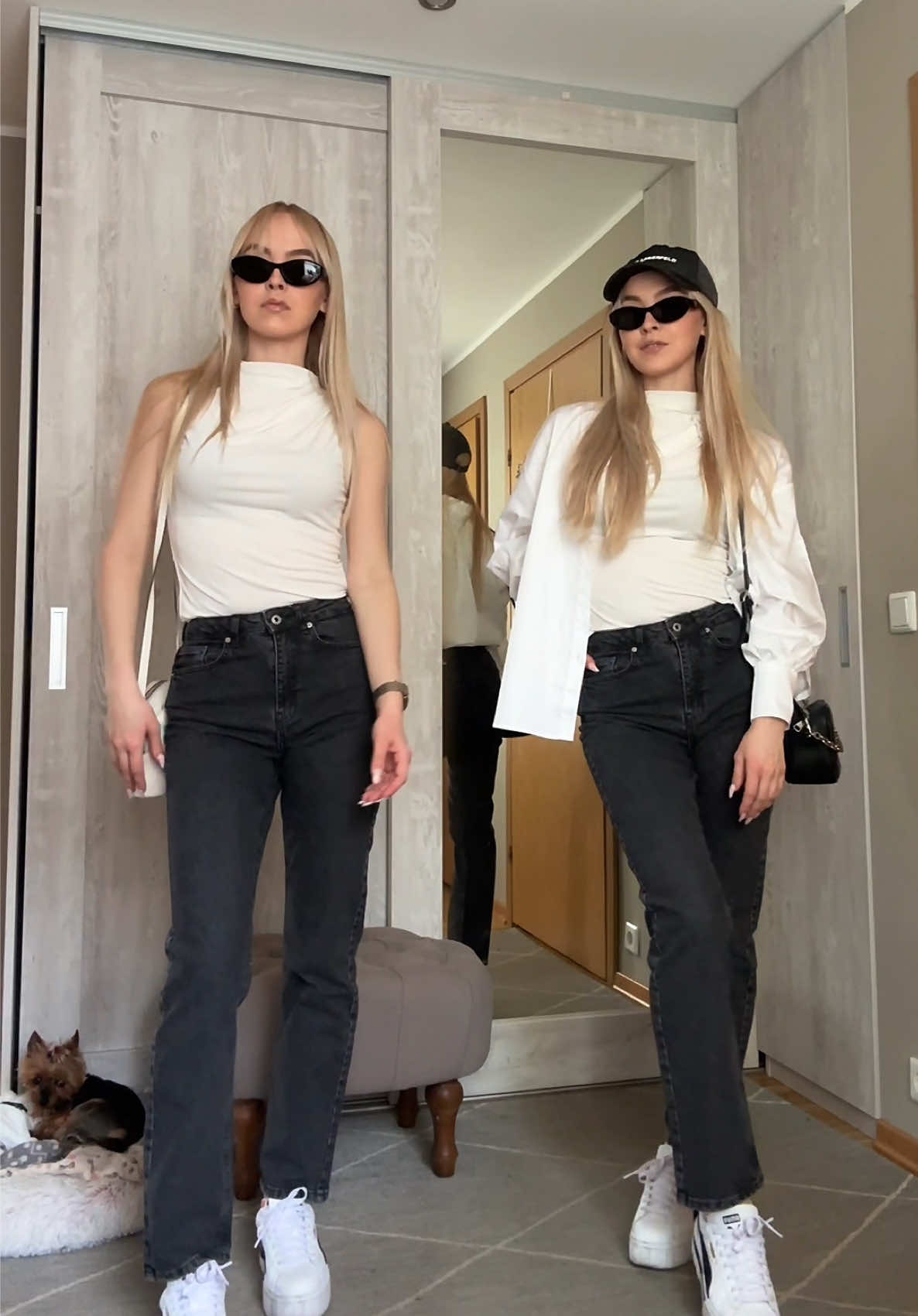 TikTok post by @lisabetloigu for ABOUT YOU. Caption reads: @ABOUT YOU official discount code [...].