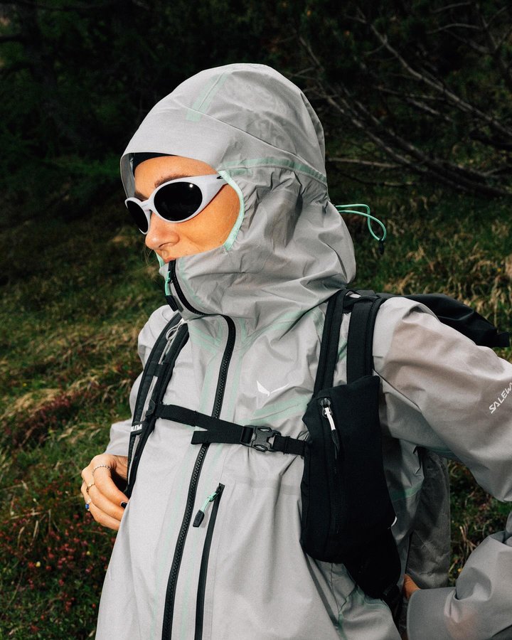 Instagram post by @__drlv__ for SALEWA. Caption reads: @salewa NXT capsule is all about merging the [...].