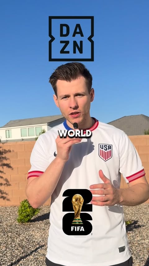 Instagram post by @drewxi_ for DAZN Football. Caption reads: [...] represent the USA the right way🇺🇸....