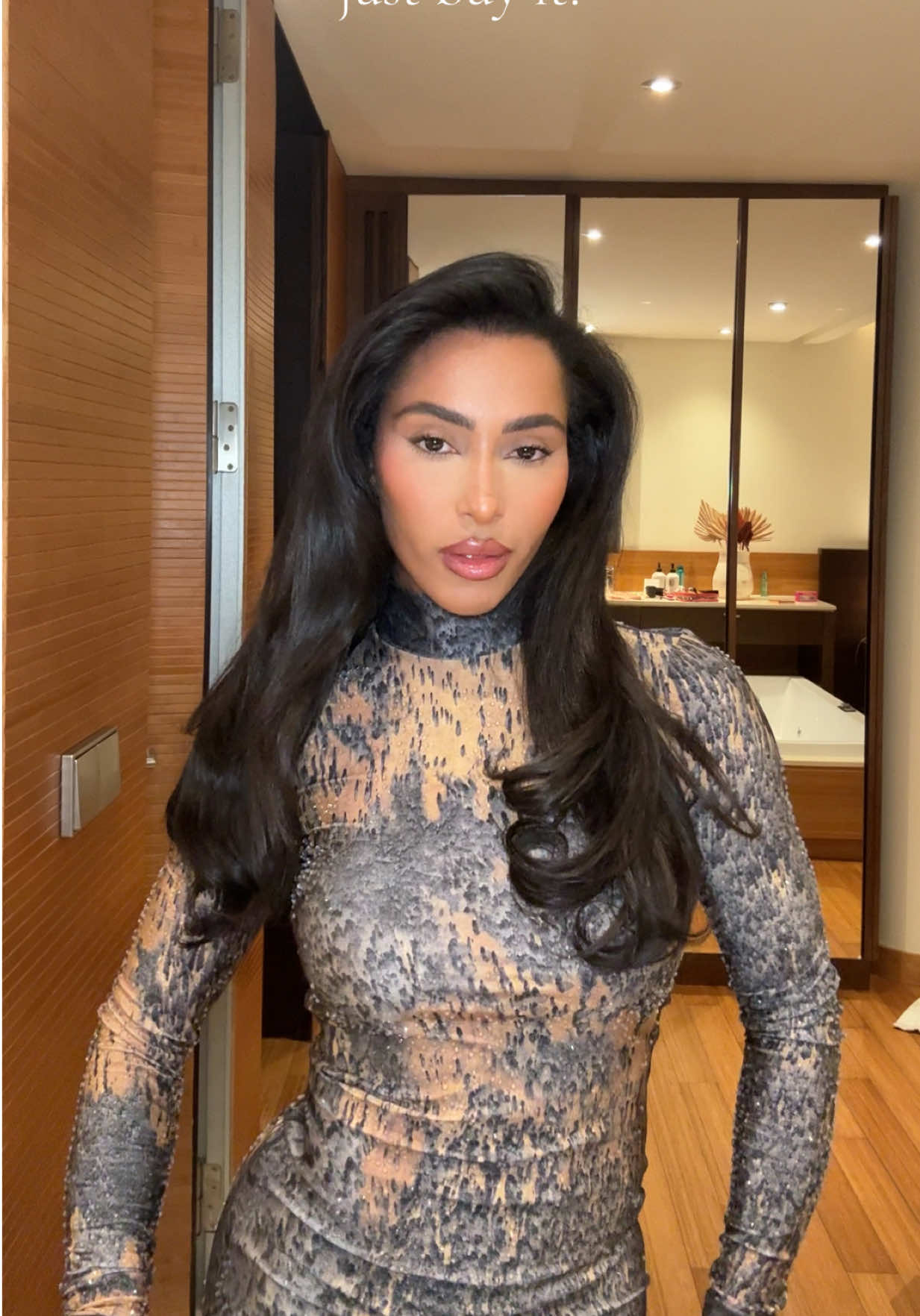 TikTok post by @98avj for Color Wow Hair. Caption reads: I’m actually never getting over the volume and....