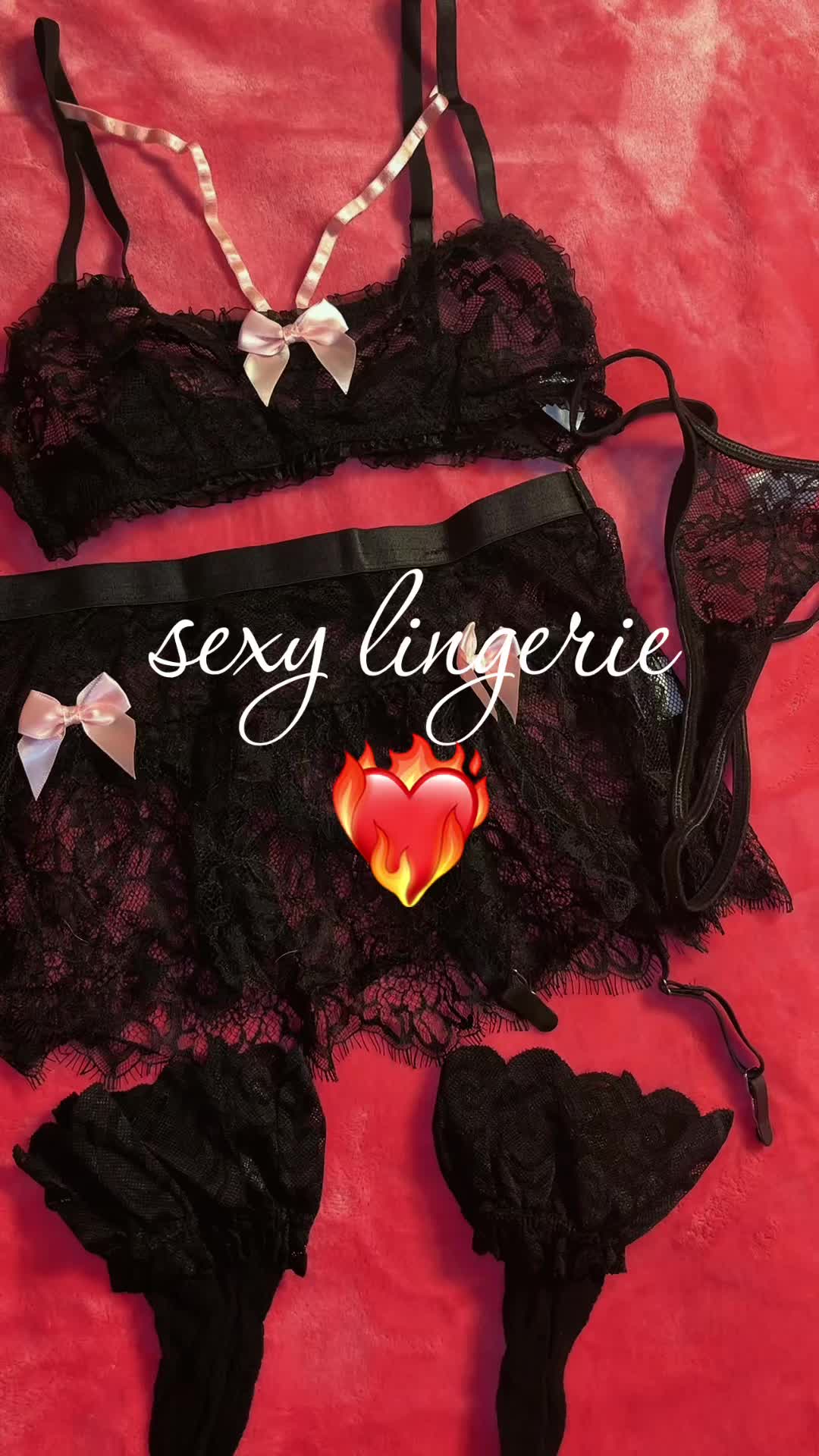 TikTok post by @babyygkay for SHAFITS Official. Caption reads: too cute 🫣❤️‍🔥 @SHAFITS Official #lingerie #sexy....