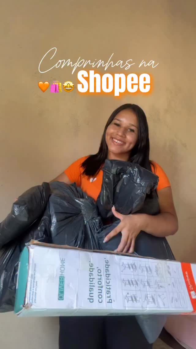 Instagram post by @annalaramaite for Shopee. Caption reads: Comprinhas na @shopee_br 🧡🛍️

🛒 IDs dos....