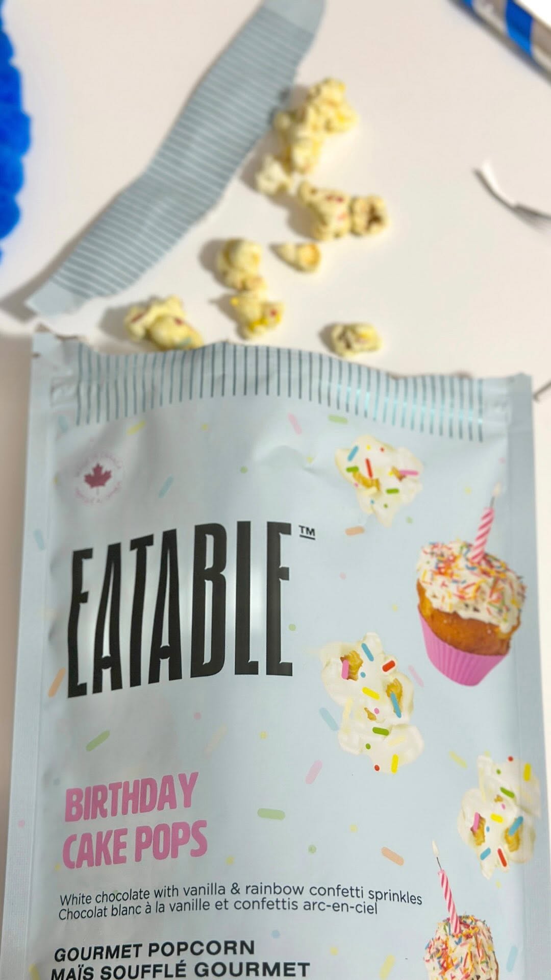 Instagram post by @tashcook_ for EATABLE. Caption reads: AD| IT’S TIME TO CELEBRATE ! 🎉🧁🎈 @eatableinc....
