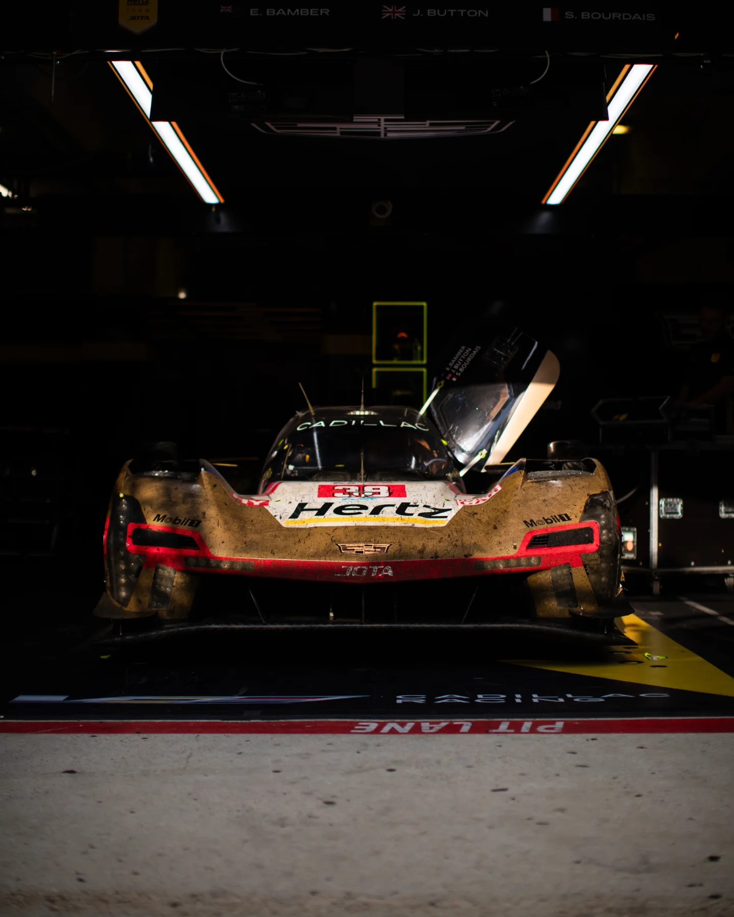 Instagram post by @jota_sport for Cadillac. Caption reads: After the battle ⚔️

#CHTJ #JOTASport #WEC....