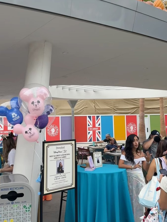 Instagram post by @foodatdisneyland for Little Words Project. Caption reads: We had so much fun shopping and creating at the....