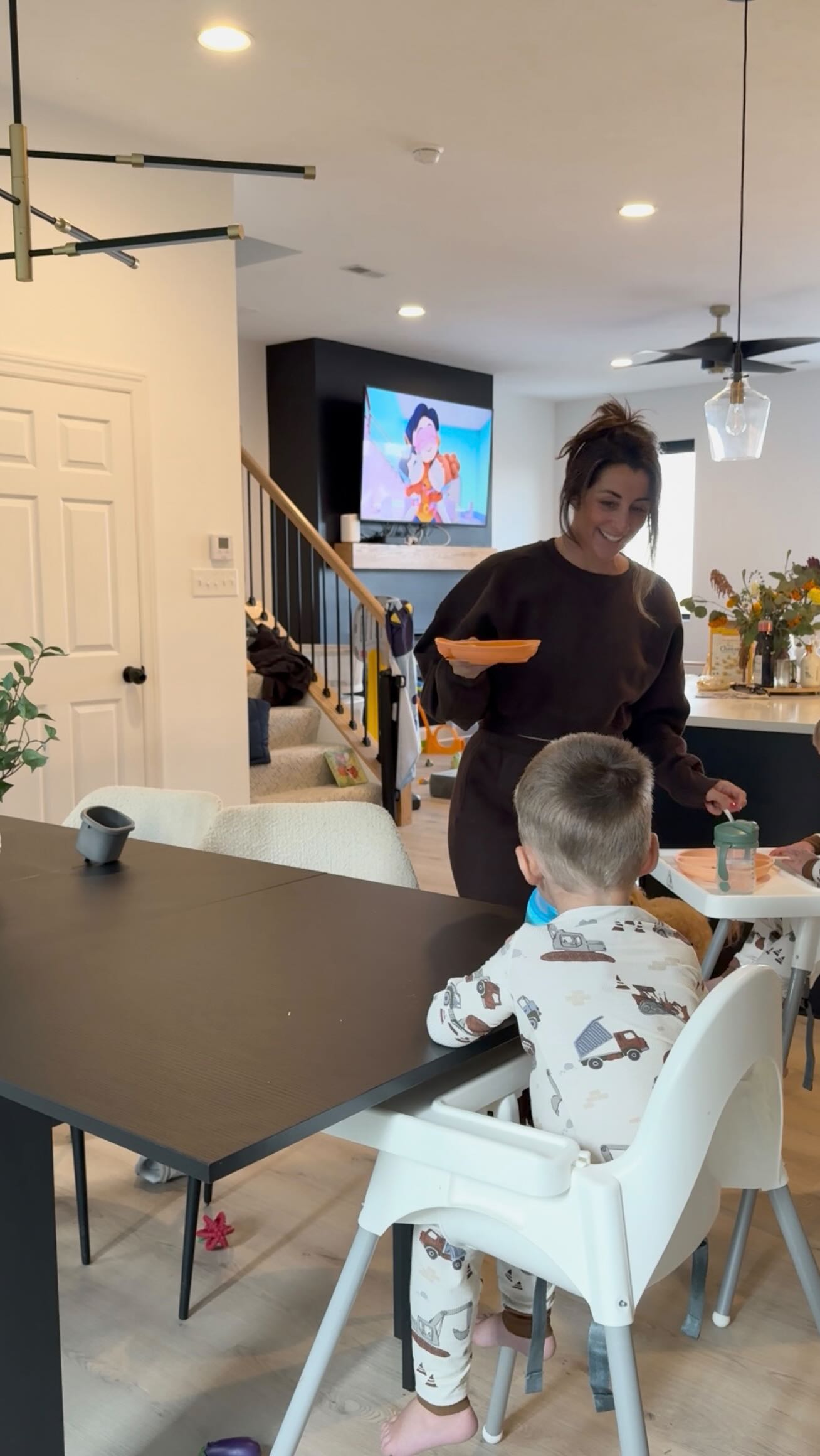 Instagram post by @alyssabrianne for Newman's Own. Caption reads: First back-to-school season with a 1 & 2 year old....