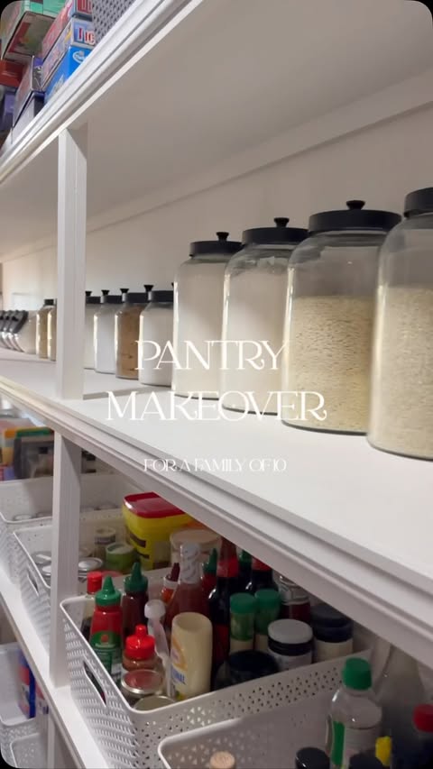 Instagram post by @our_cosy_kitchen_ for NIIMBOT. Caption reads: I had so much fun doing my pantry makeover with....