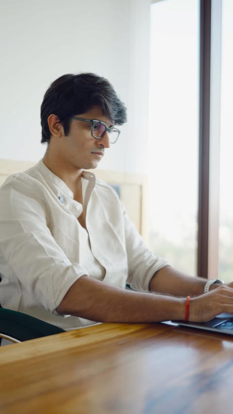 Instagram post by @viraj_sheth for lenskart. Caption reads: Having a 10,000 sqft office space in the heart of....