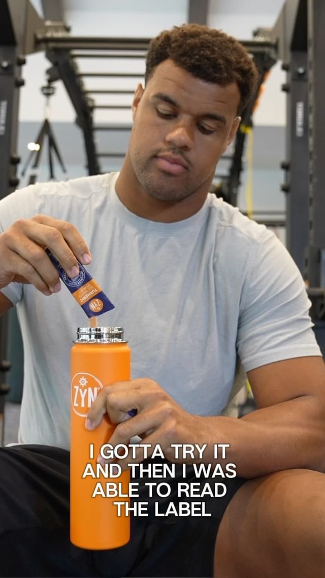 Instagram post by @arikarmstead for Drink ZYN. Caption reads: I am proud to announce my partnership and....