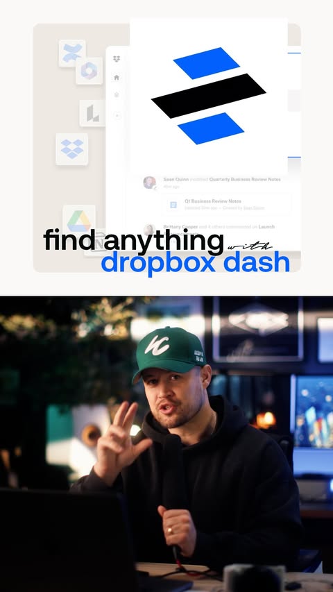 Instagram post by @rpn for Dropbox. Caption reads: [...] describing what you’re looking for to....