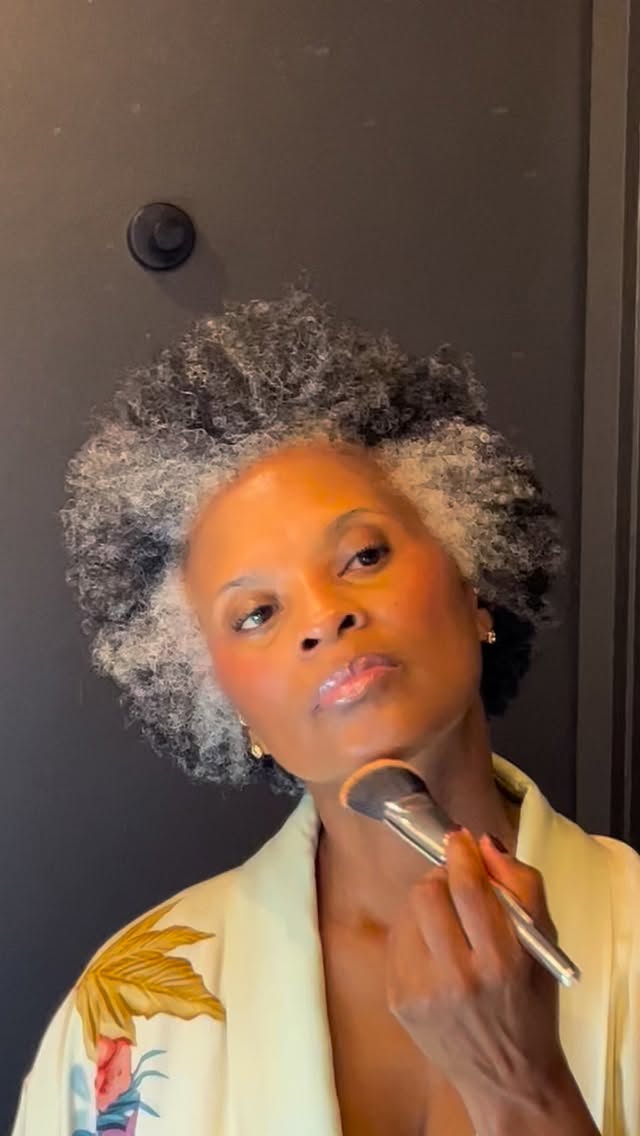 Instagram post by @patricealexander_ for Haus Labs. Caption reads: Who says  you cant start something new at 59! I’ve....